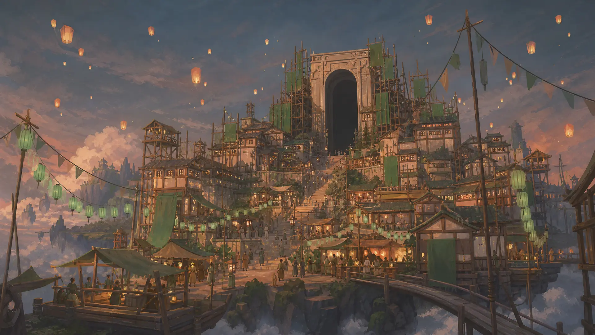 A brand-new boomtown island celebrating its own arrival